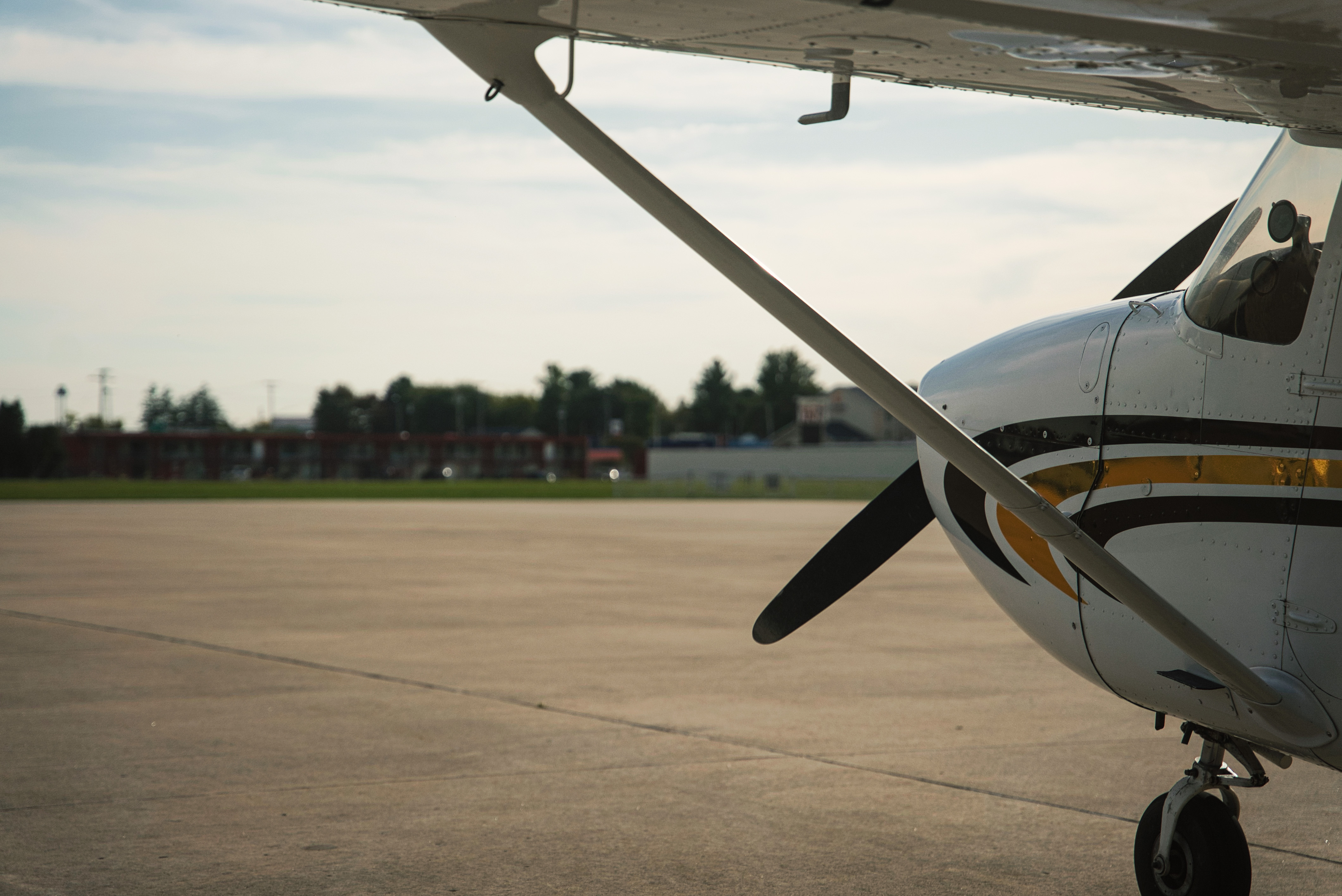 Cessna at Plymouth Ramp